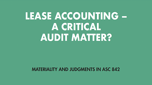 Critical Audit Matter