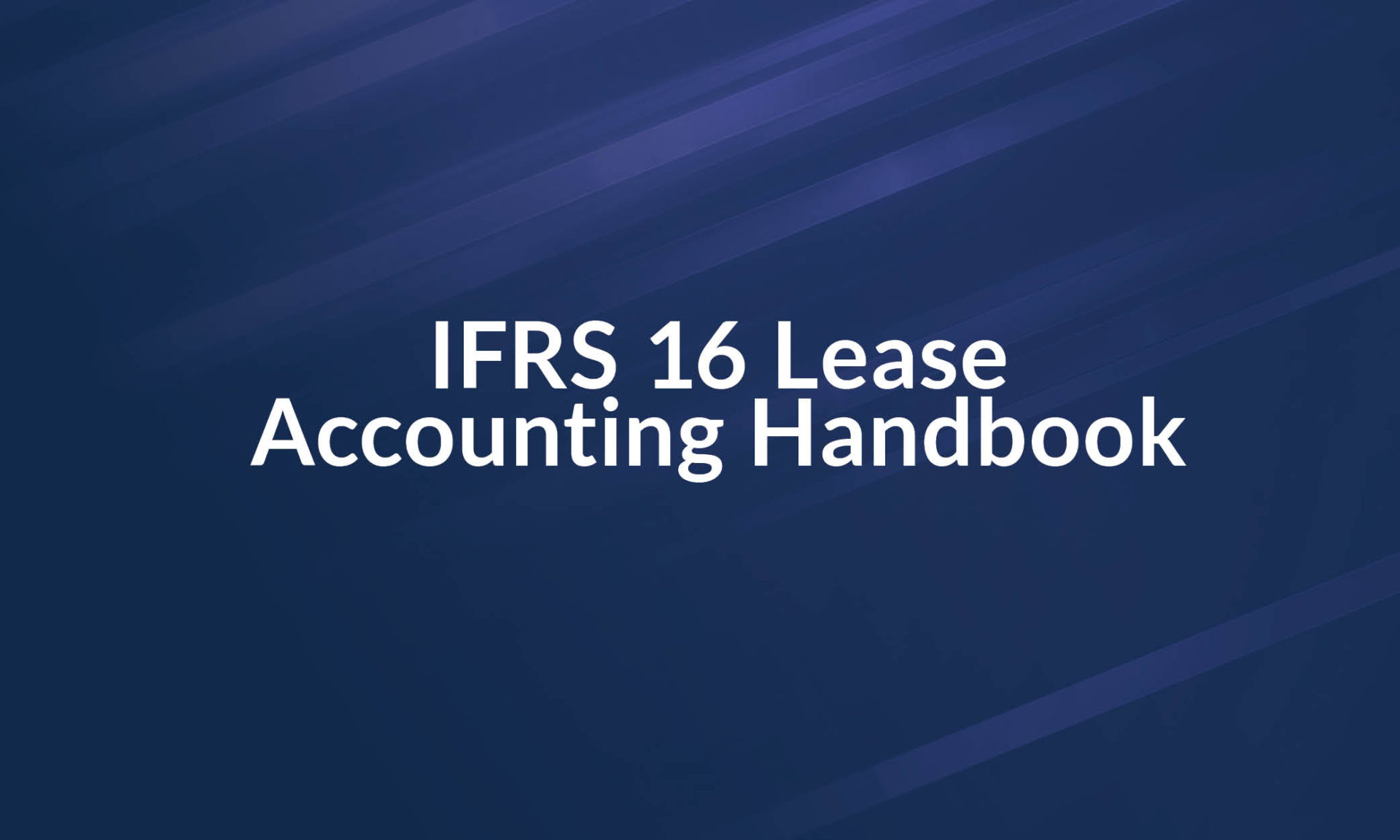 IFRS 16 Handbook